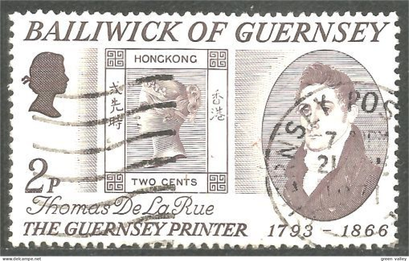 468 Guernsey Thomas De Le Rue Printer Imprimeur (GUE-78) - Guernesey