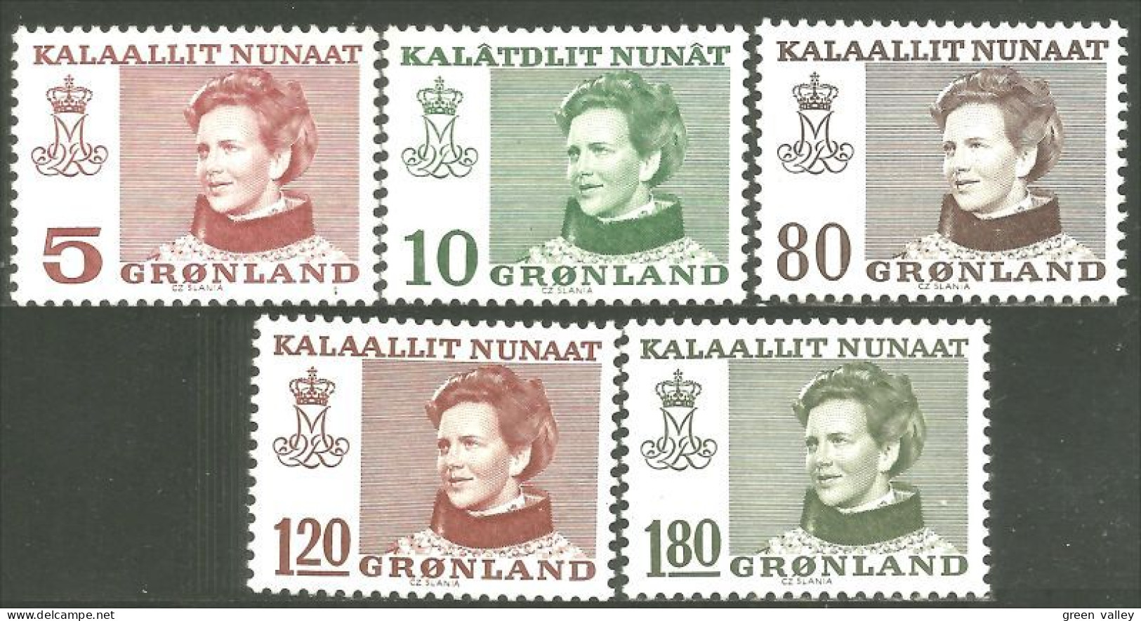 464 Greenland Queen Reine Margrethe MNH ** Neuf SC (GRN-3) - Unused Stamps