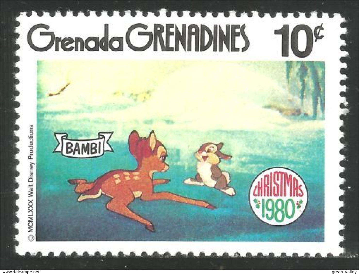 462 Grenada Disney Bambi Lapin Rabbit Hare Hase Conejo Coniglio Kaninchen MNH ** Neuf SC (GRG-114) - Conejos