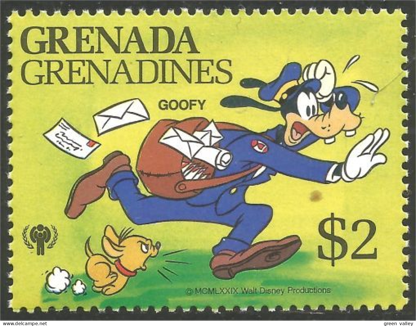 462 Grenada Goofy Dingo Facteur Postier Mailman Postman MNH ** Neuf SC (GRG-85b) - Disney