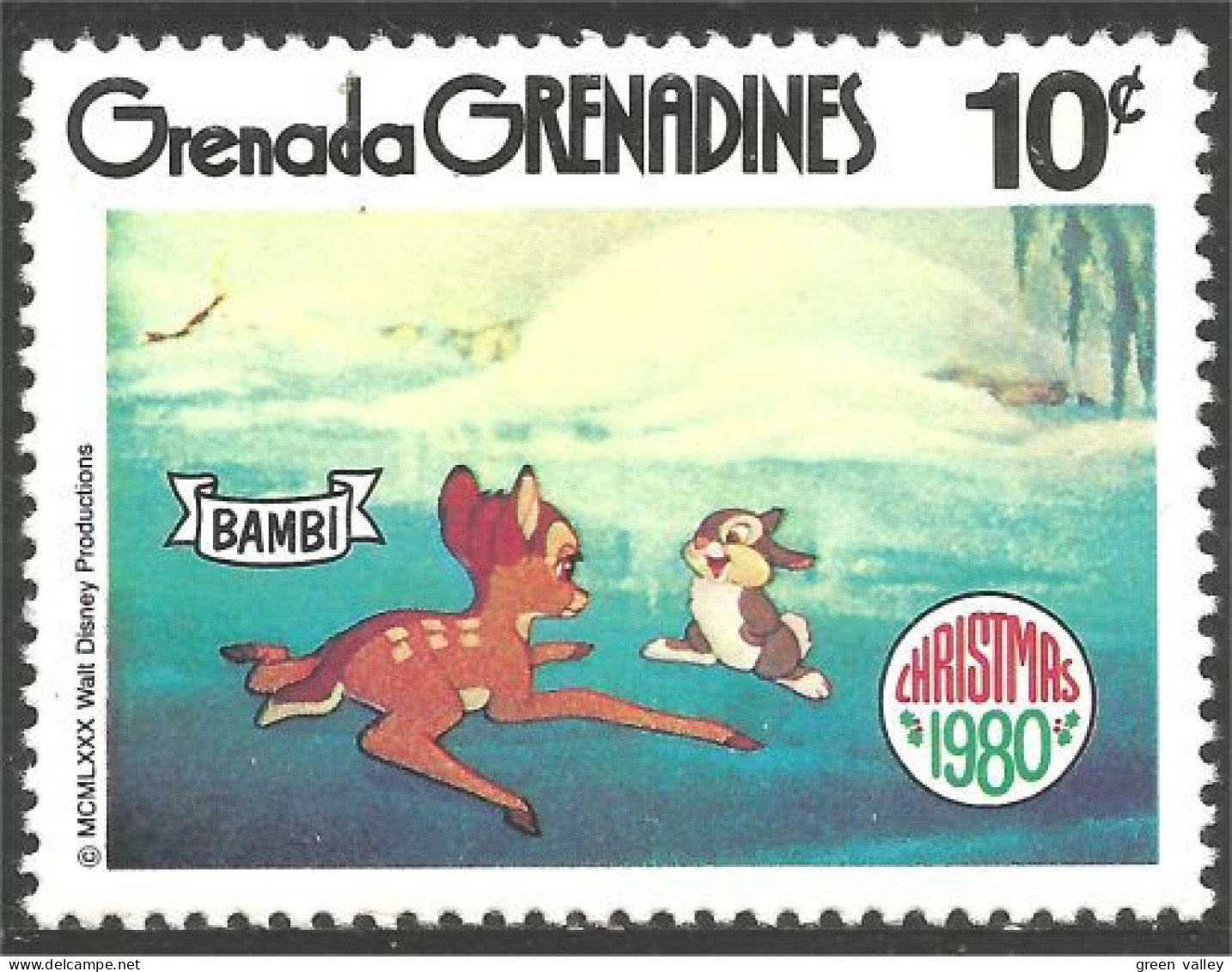 462 Grenada Disney Bambi Lapin Rabbit Hare Hase Conejo Coniglio Kaninchen MNH ** Neuf SC (GRG-84b) - Disney