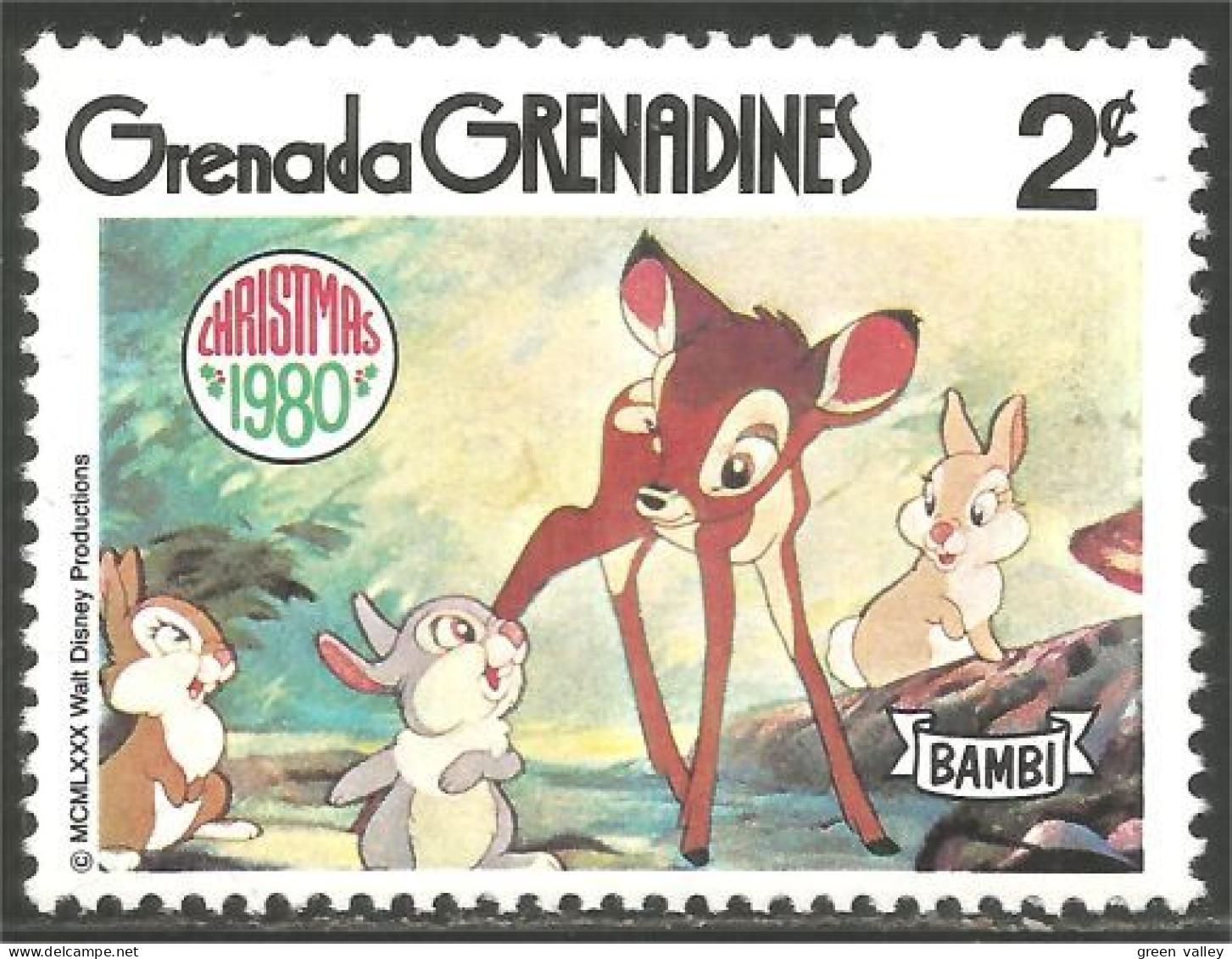 462 Grenada Disney Bambi Lapin Rabbit Hare Hase Conejo Coniglio Kaninchen MNH ** Neuf SC (GRG-82a) - Grenada (1974-...)