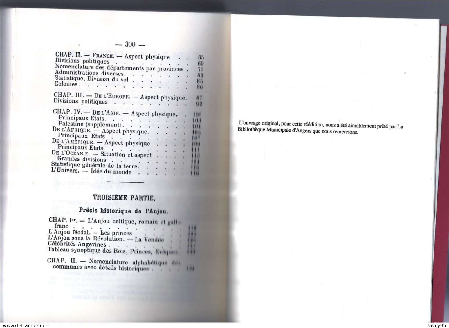 49 - CHOLET-ANGERS- T.B. Livre de 300 pages " le Maine et Loire " de L.F. La Bessière