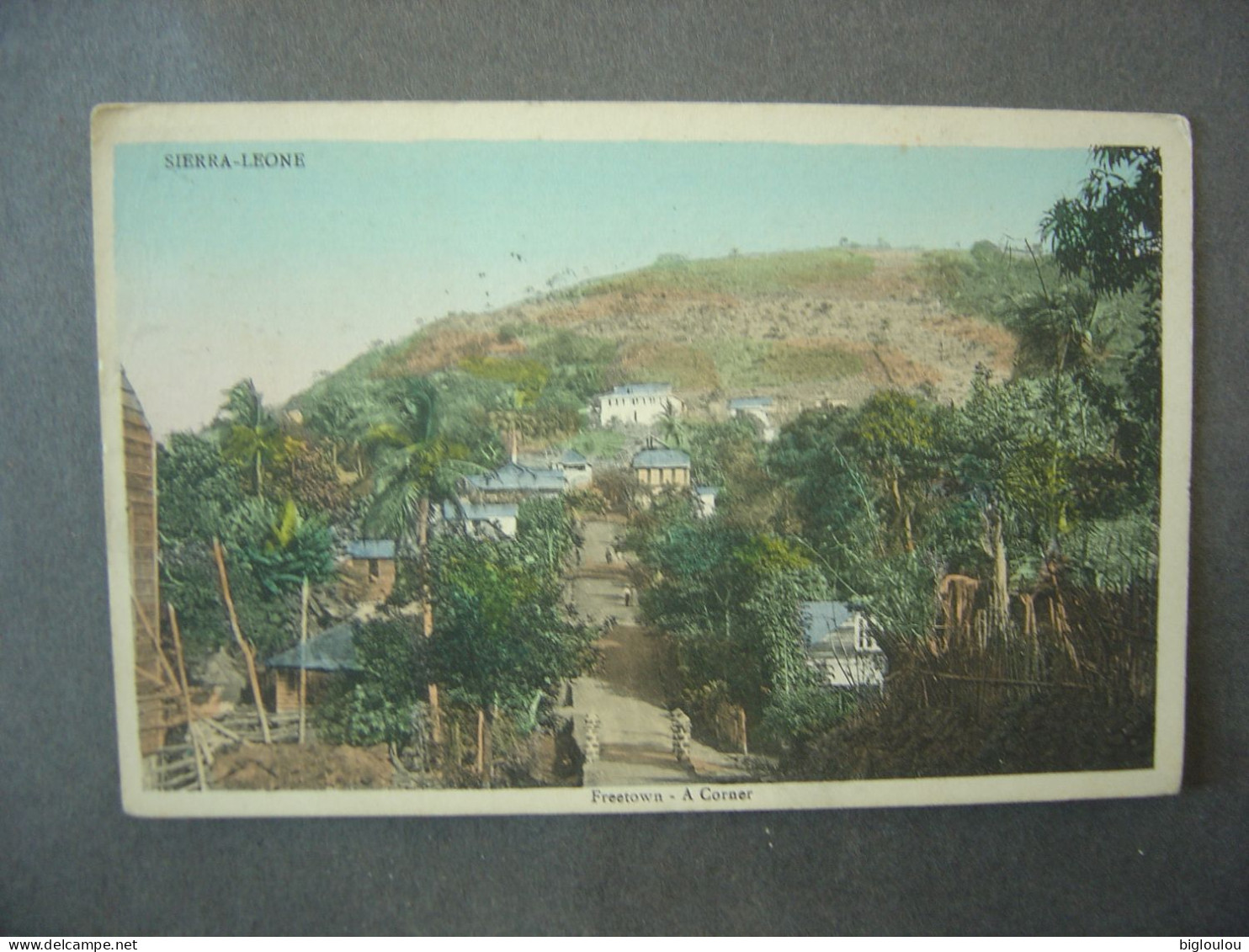 1910 - Vintage Postcard - FREETOWN - A Corner - See Stamp From  Congo-Belge - Sierra Leone