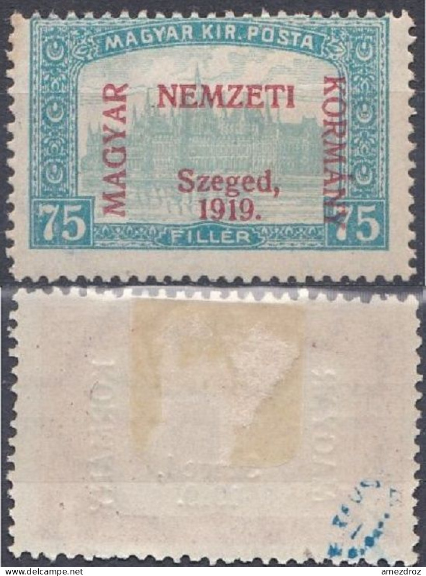 Hongrie Szeged 1919 Mi 14 MH * Palais Du Parlement (K7) - Szeged