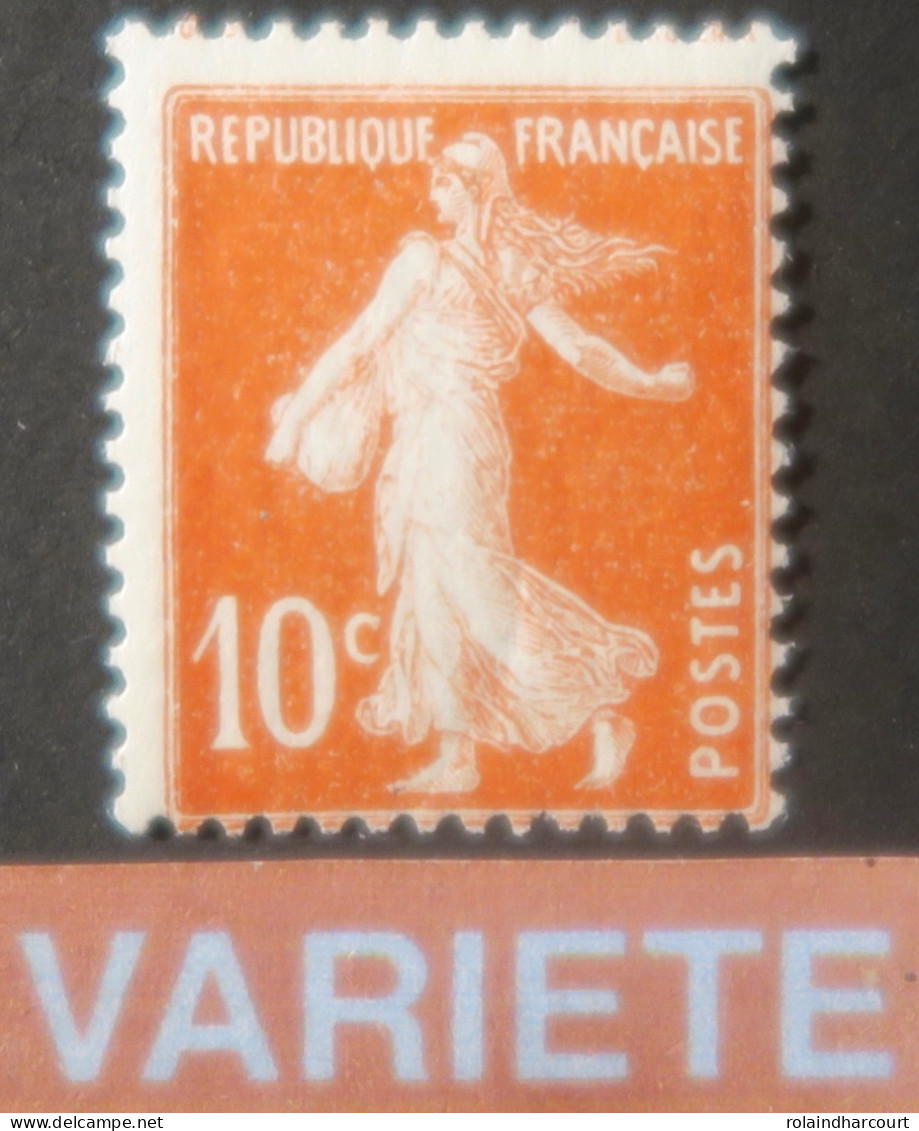 LP2943/9 - FRANCE - 1907 - TYPE SEMEUSE CAMEE - N°138 Oblitéré - VARIETE >>> " SEMEUSE BLANCHE " - Gebraucht