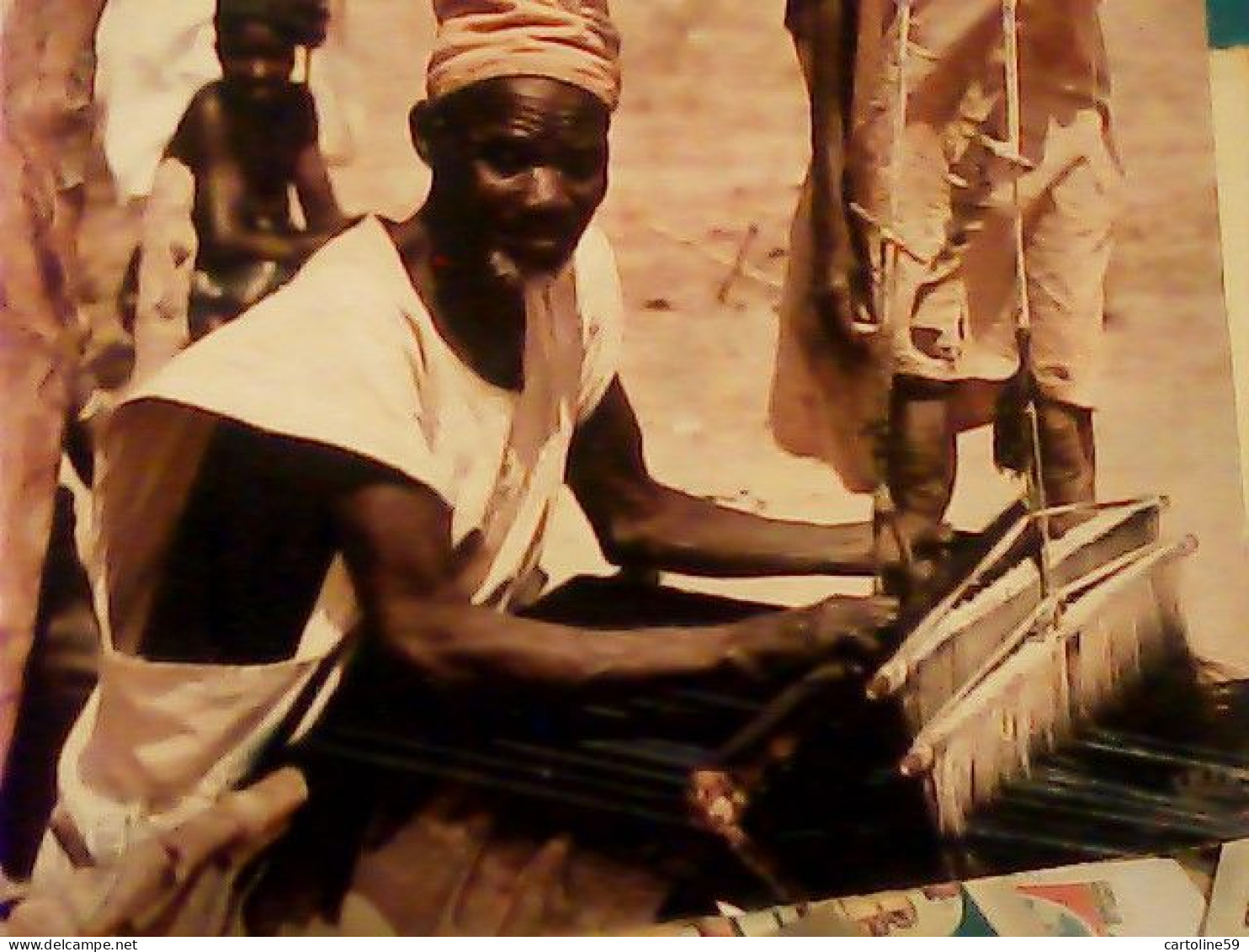 NIGERIA VILLAGE WEAVER BICHI  NORD NIGERIA TESSITORE TEXIL  MEN V1967 JU5146 - Nigeria