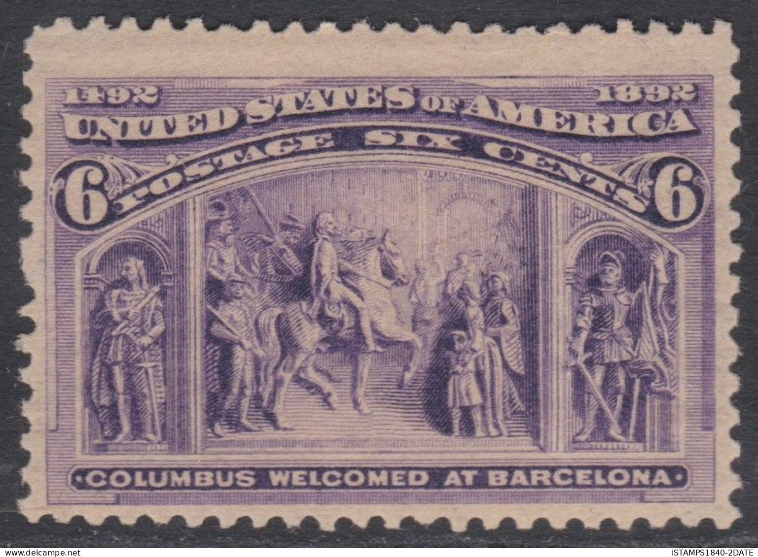 001073/ USA 1893 Sg240/Sc235 6c Violet MNH. Unmounted Mint. - Unused Stamps