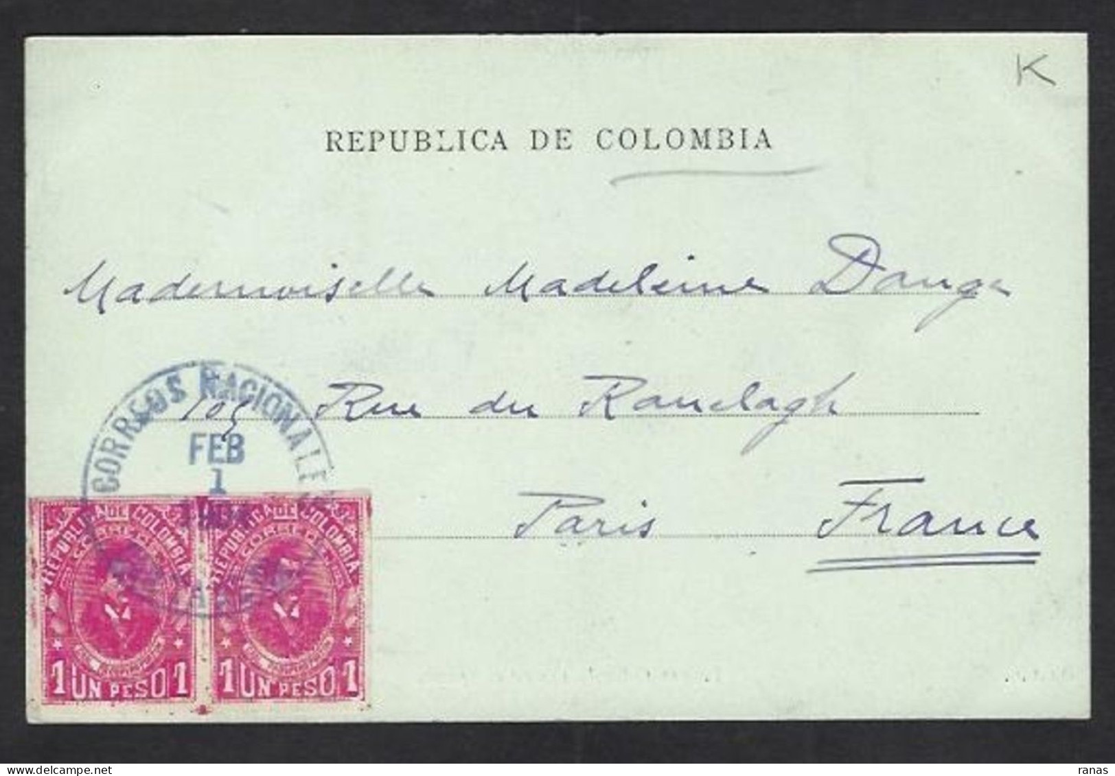 CPA Colombie Colombia Circulé Militaria - Colombia