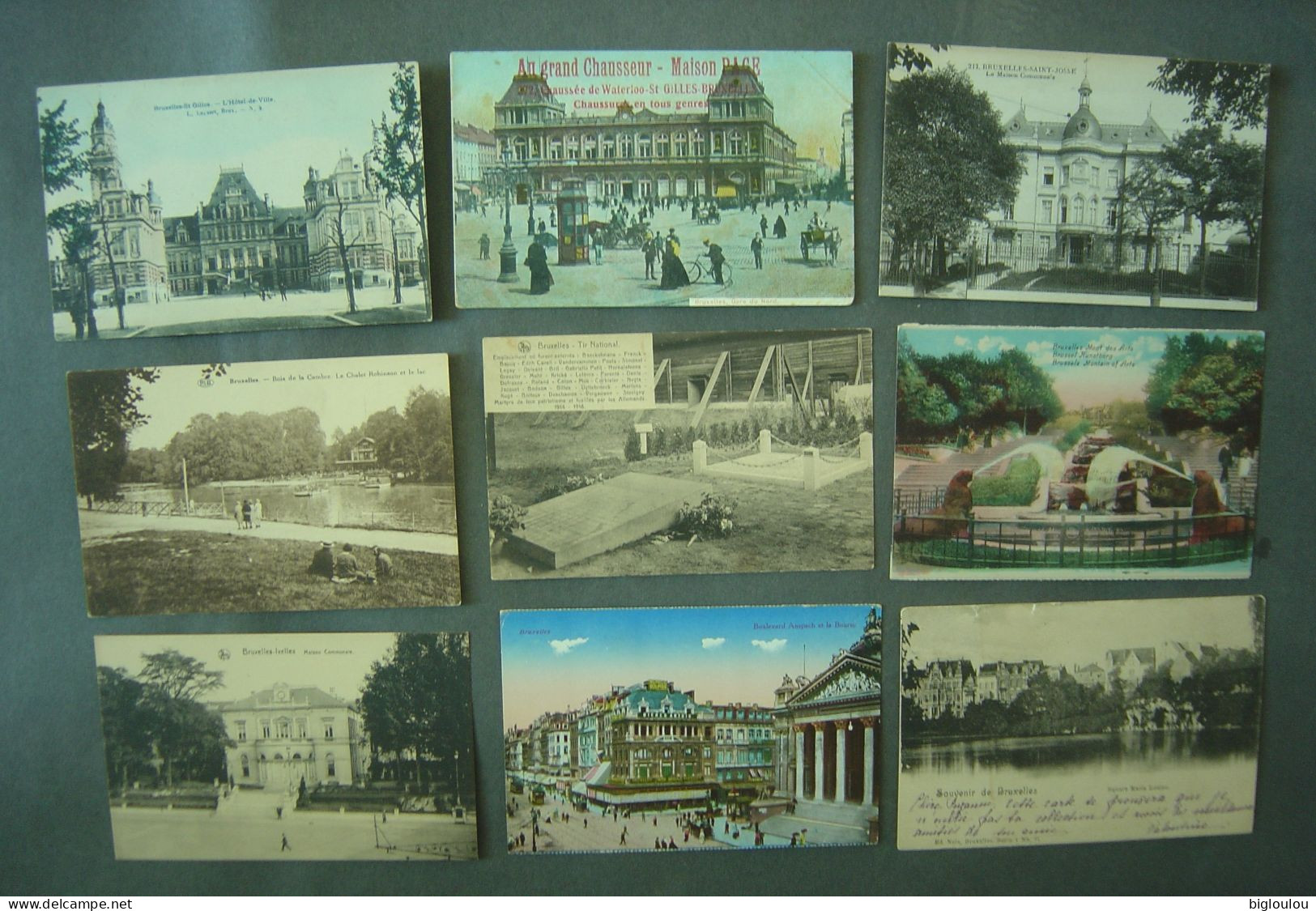 Bruxelles - Lot De 9 Cartes Postales Anciennes - Lots, Séries, Collections