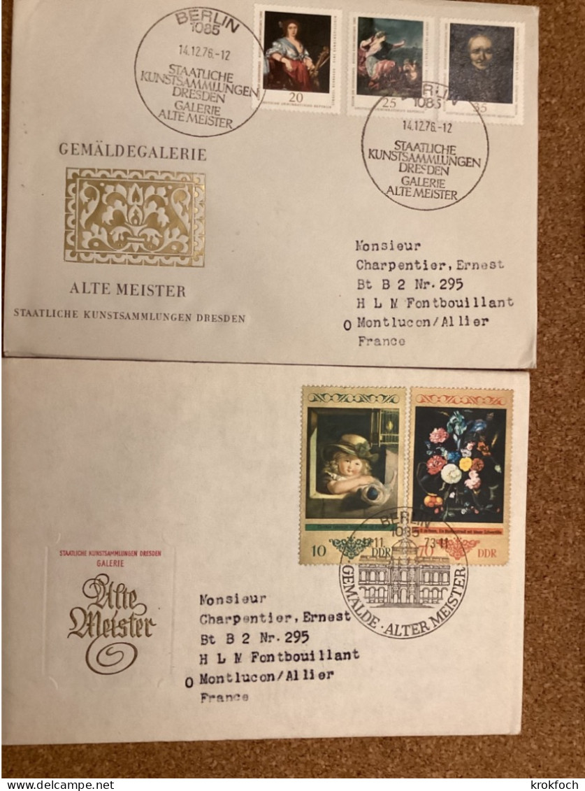 Alte Meister 1973 & 1976 - FDC Berlin - Kunst Museum Art Painting - 1971-1980