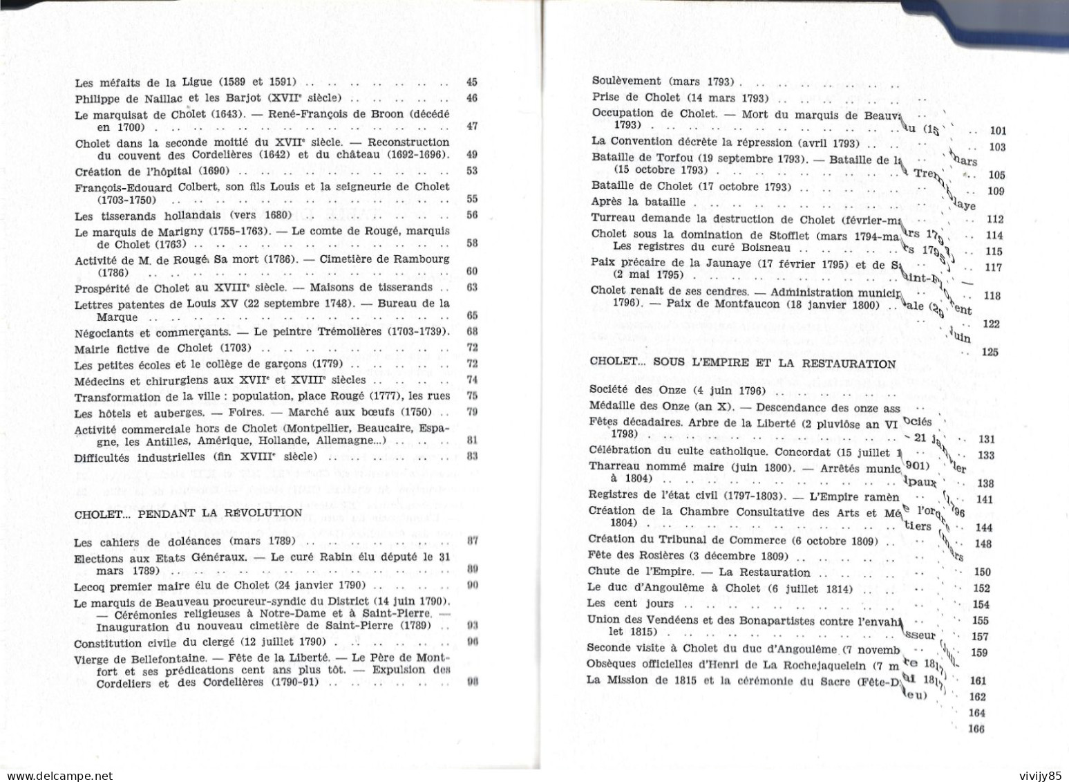 49 - CHOLET - T.B. livre de 347 pages " 20 siècles d'histoire " par Elie Chamard - 1970
