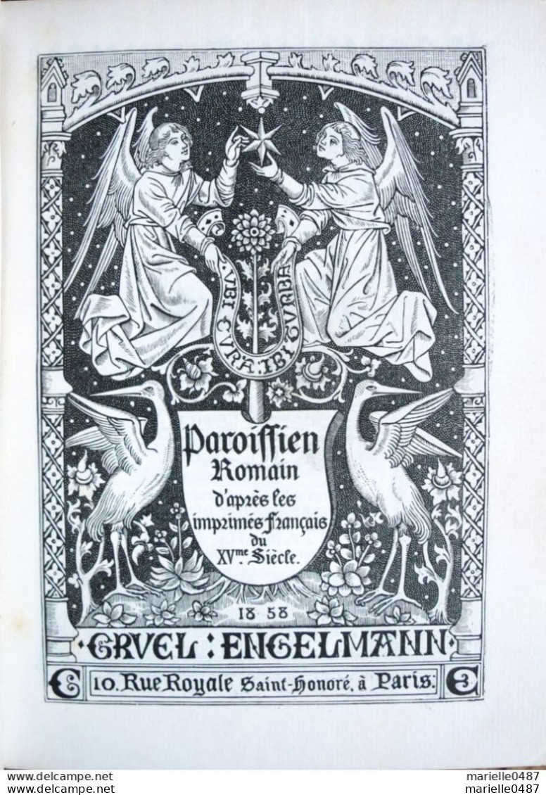 PAROISSIEN ROMAIN, D'après Les Imprimés Français Du Xvème Siècle. - Ante 18imo Secolo