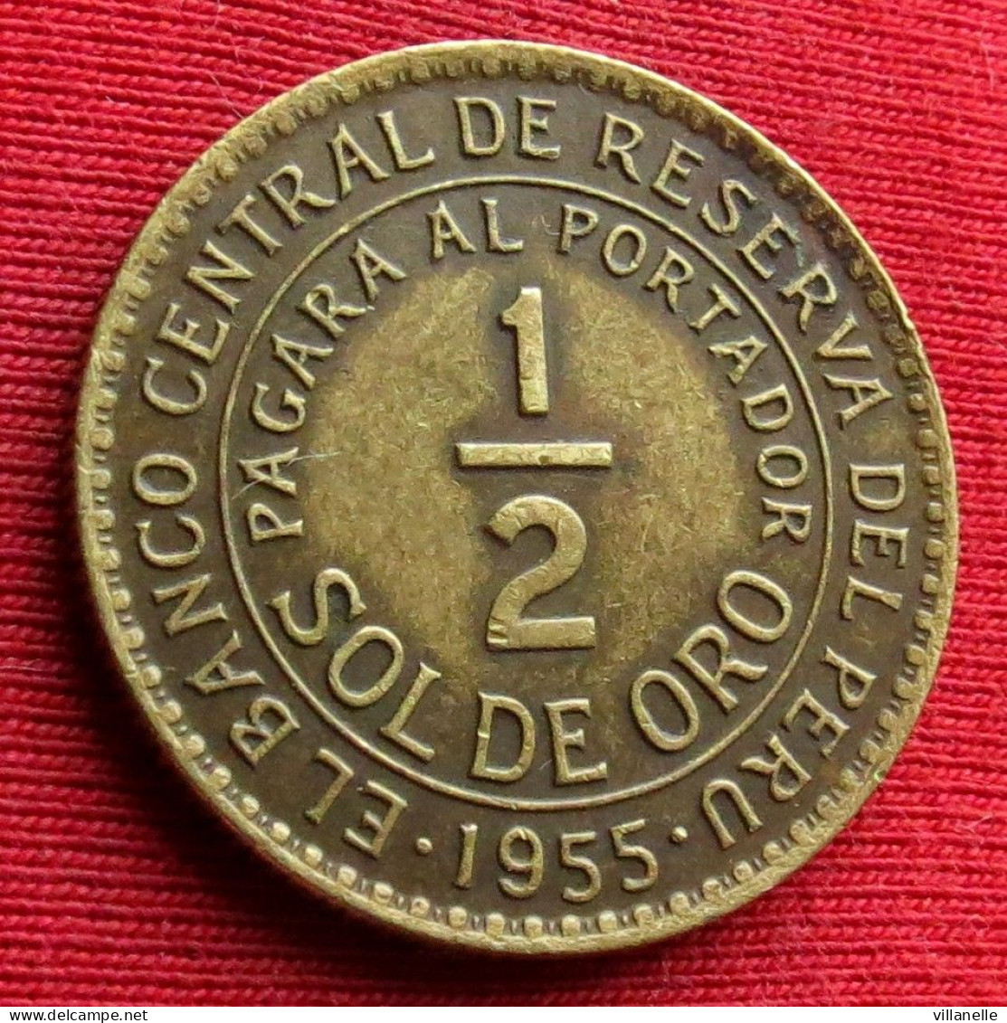 Peru 1/2 Half Sol De Oro 1955 Perou  W ºº - Peru