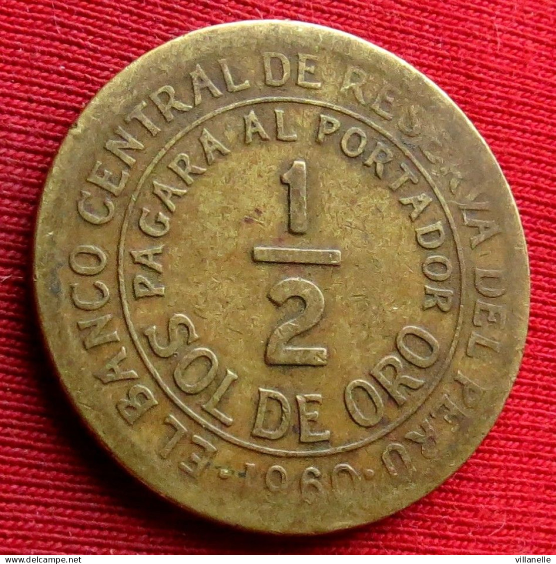 Peru 1/2 Half Sol De Oro 1960 Perou  W ºº - Perú