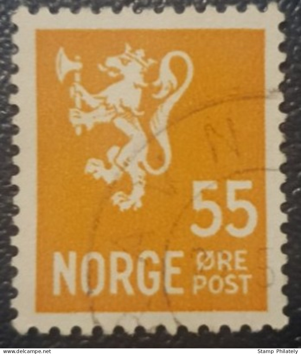Norway Lion 55 Used Stamp Classic - Oblitérés