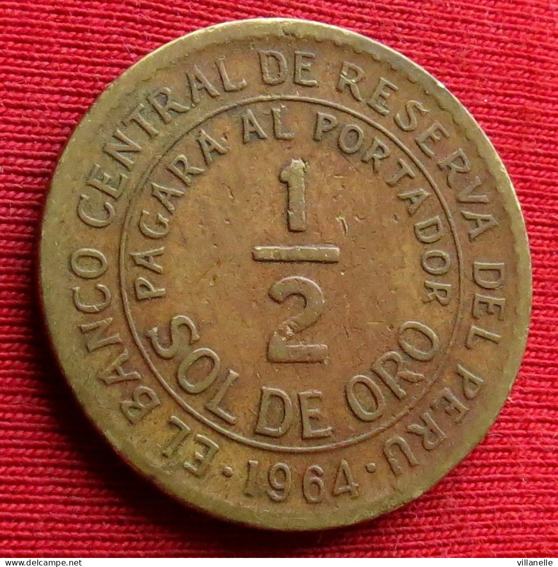 Peru 1/2 Half Sol De Oro 1964 Perou  W ºº - Perú