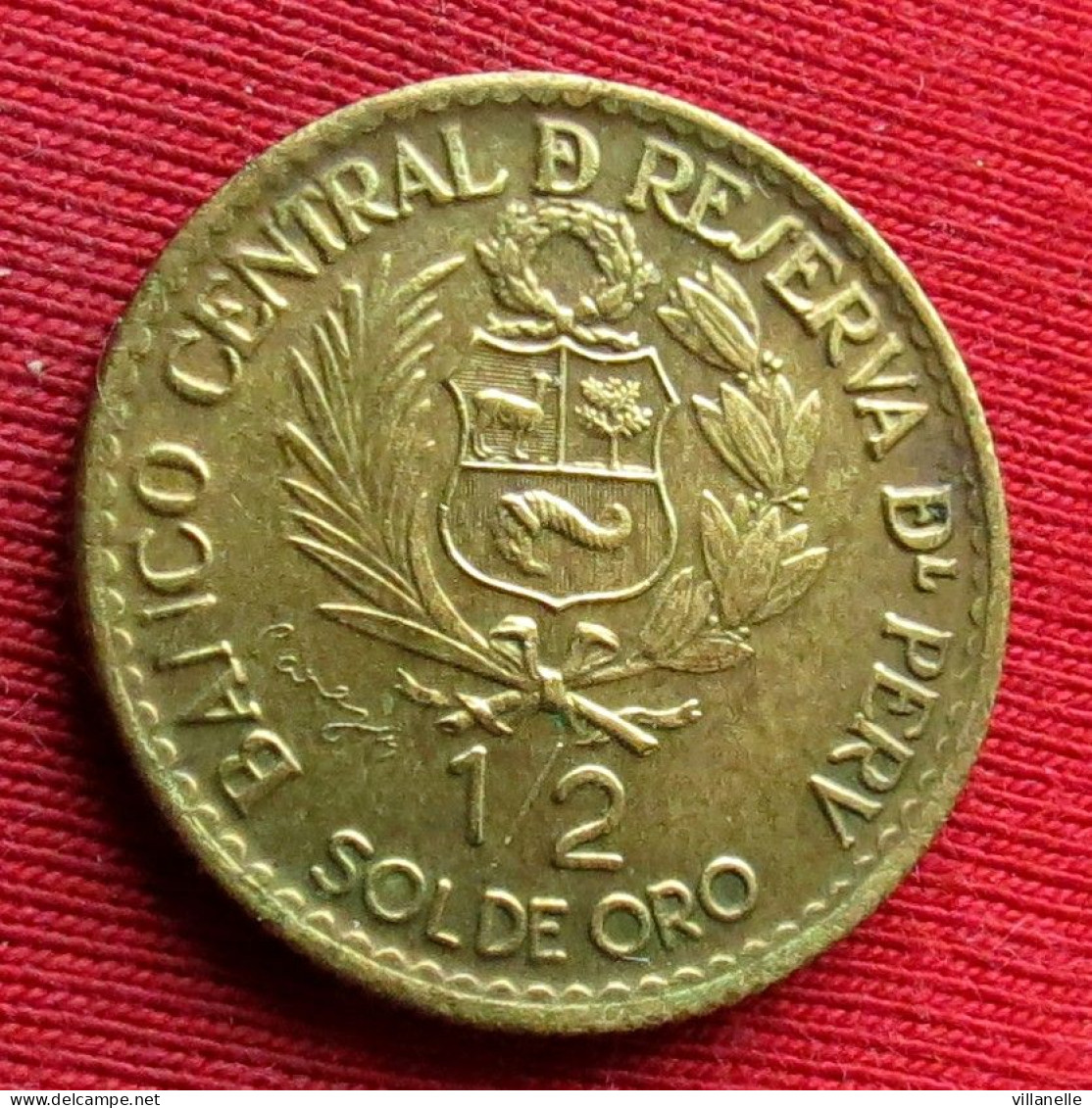 Peru 1/2 Half Sol De Oro 1965 Perou  W ºº - Pérou