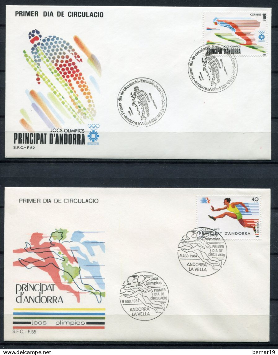 Andorra 1984 Completo FDC (6 Sobres). - Otros & Sin Clasificación