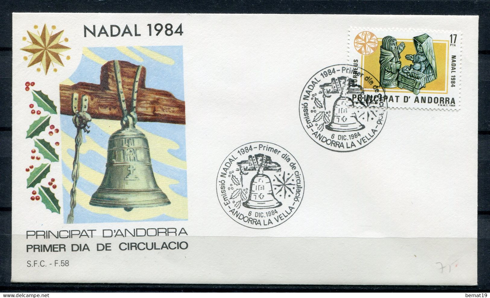 Andorra 1984 Completo FDC (6 Sobres). - Otros & Sin Clasificación