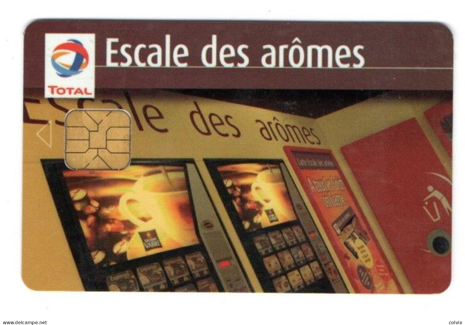 CARTE De FIDELITE A PUCE TOTAL ESCALE DES AROMES - Gift And Loyalty Cards