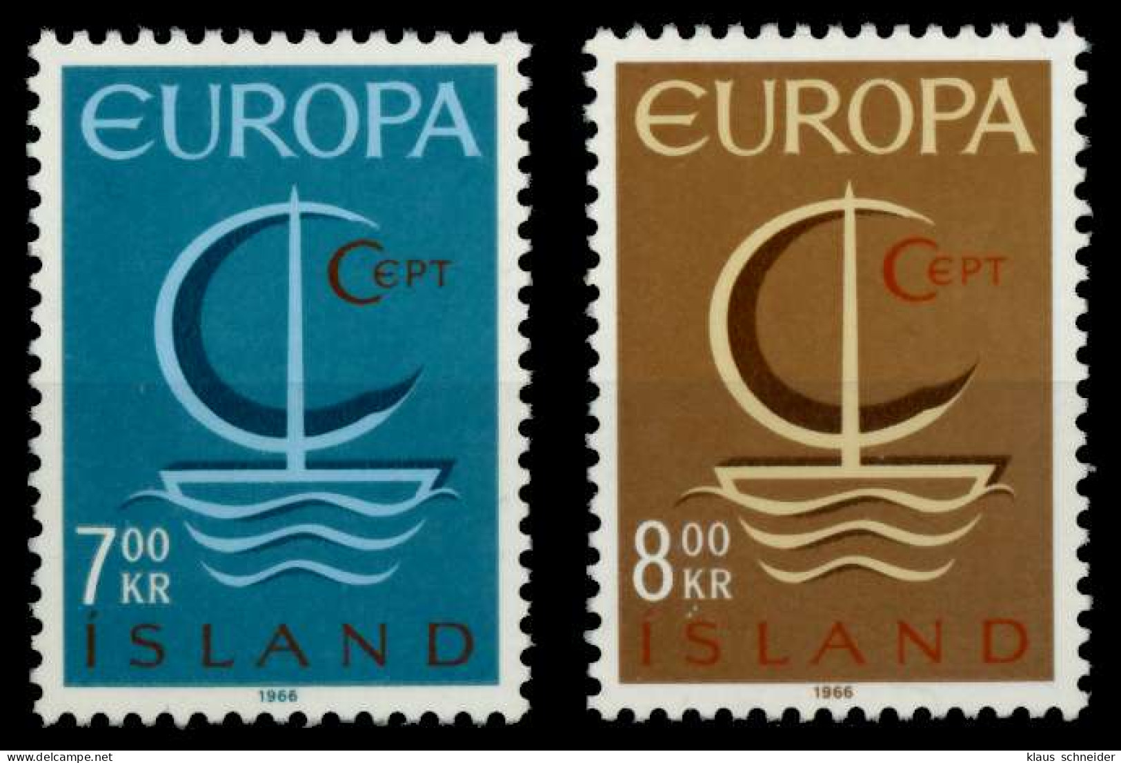 ISLAND 1966 Nr 404-405 Postfrisch X9339AE - Ongebruikt