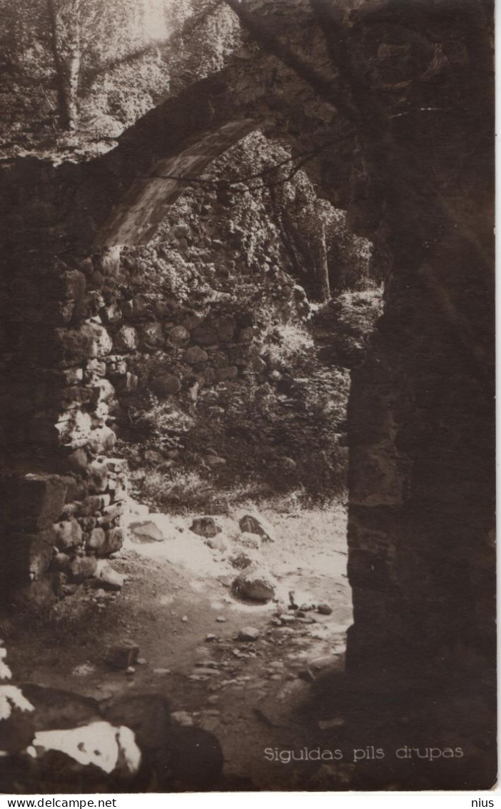 Latvia 1928 Sigulda Pils Drupas, Castle Ruins - Lettland