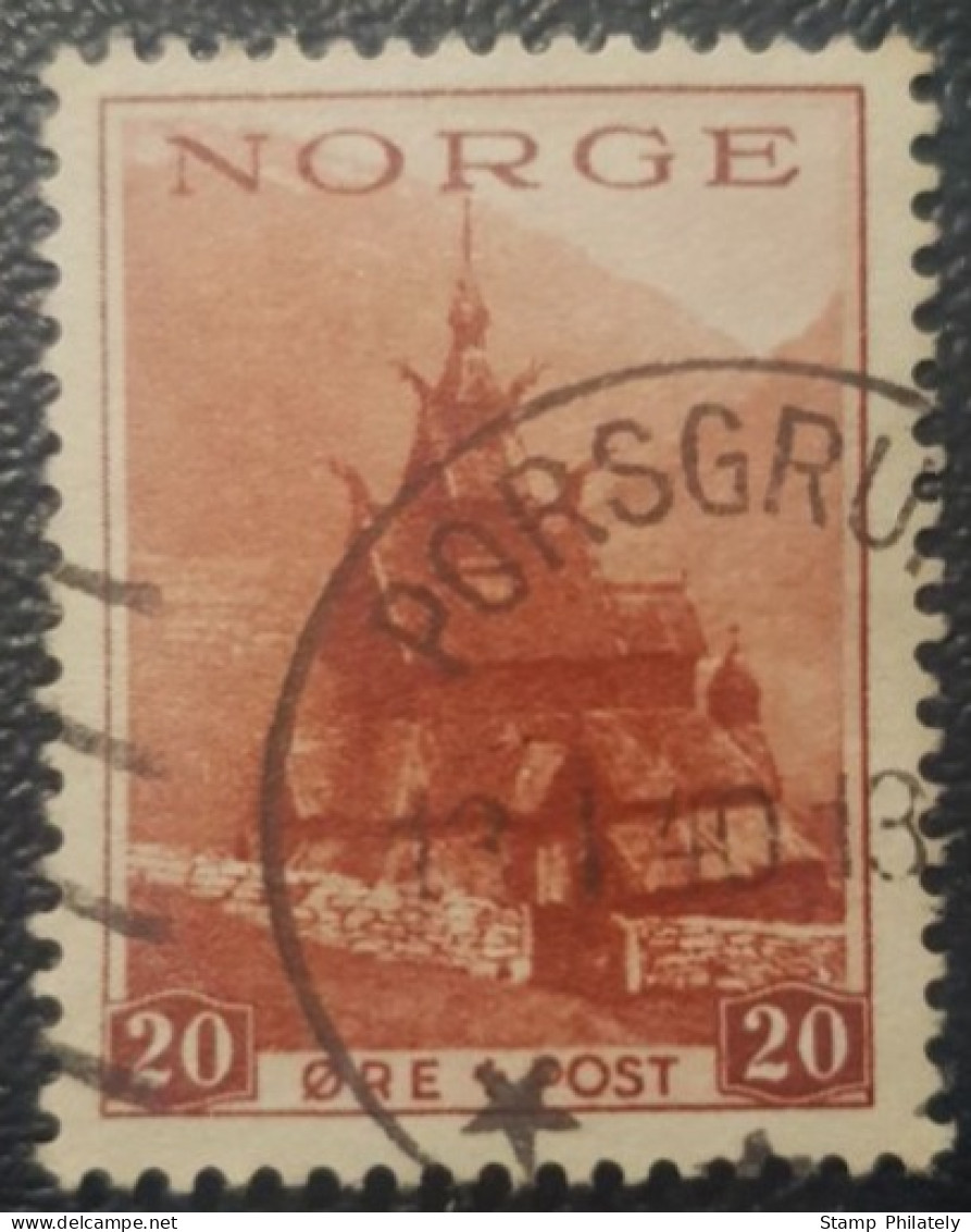 Norway Used Postmark Stamp 1938 Porsgrunn Cancel - Usati