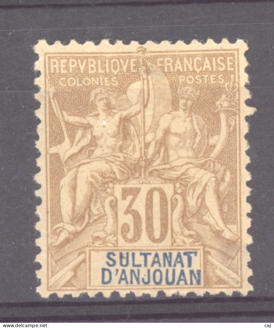 Anjouan  :  Yv  9  * - Unused Stamps