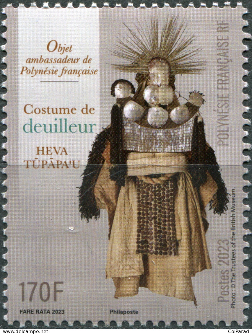 FRENCH POLYNESIA - 2023 - STAMP MNH ** - Traditional Mourning Costume - Unused Stamps