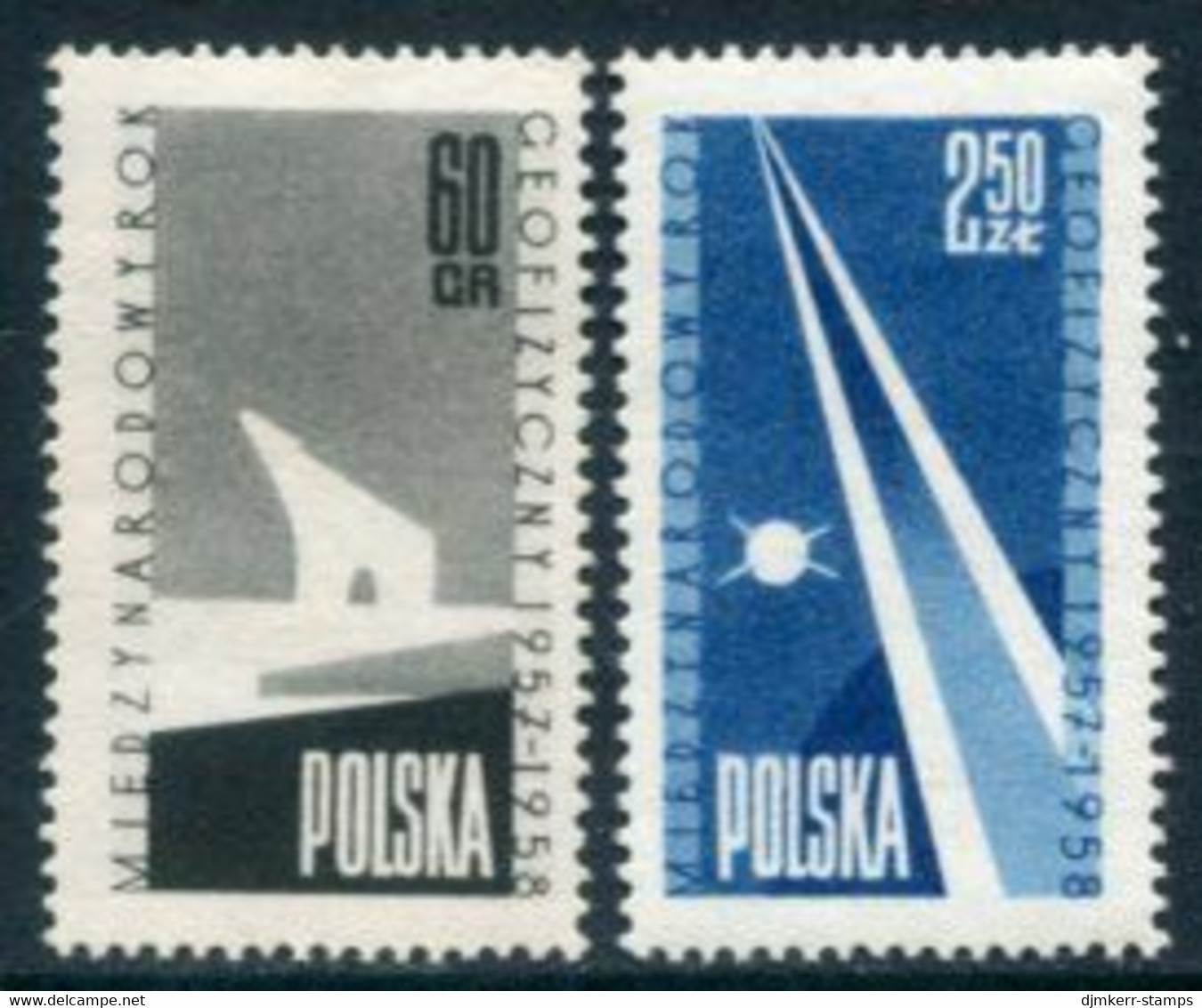 POLAND 1958 Geophysical Year MNH / **.  Michel 1063-67 - Neufs