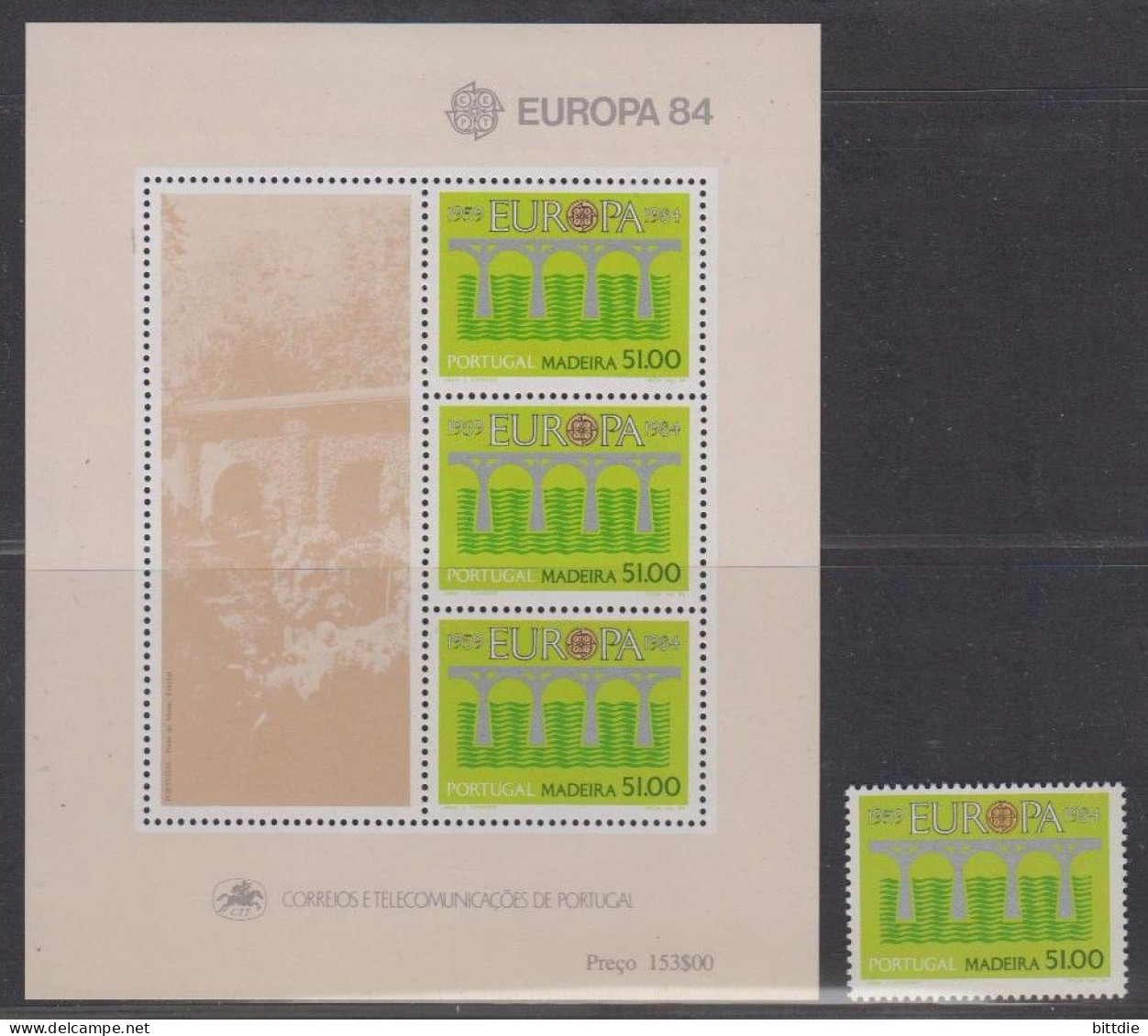 Portugal-Madeira  90 + Bl.5 , Xx  (9044) - Madère