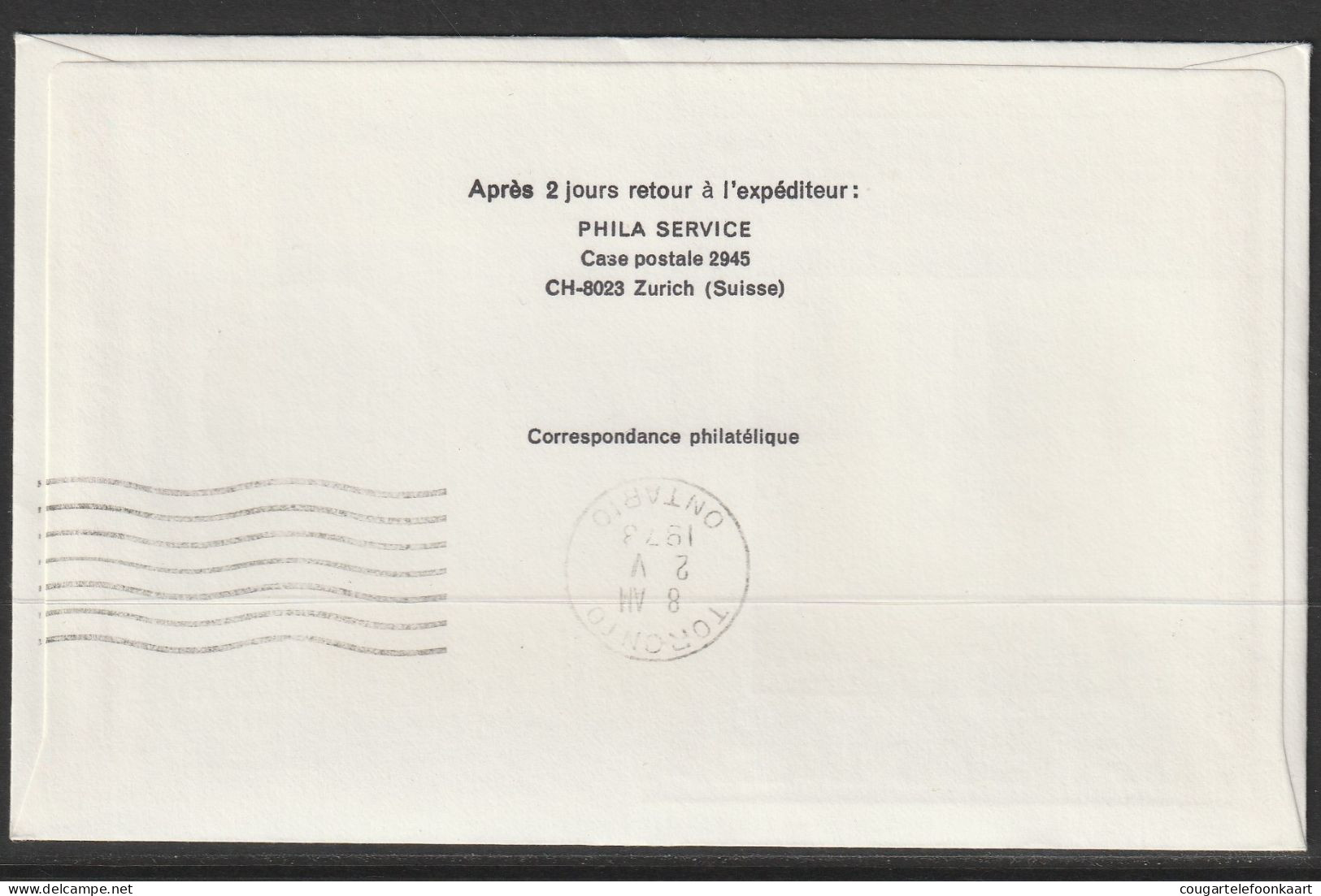 1973, Air Canada, Erstflug, Liechtenstein - Toronto - Air Post