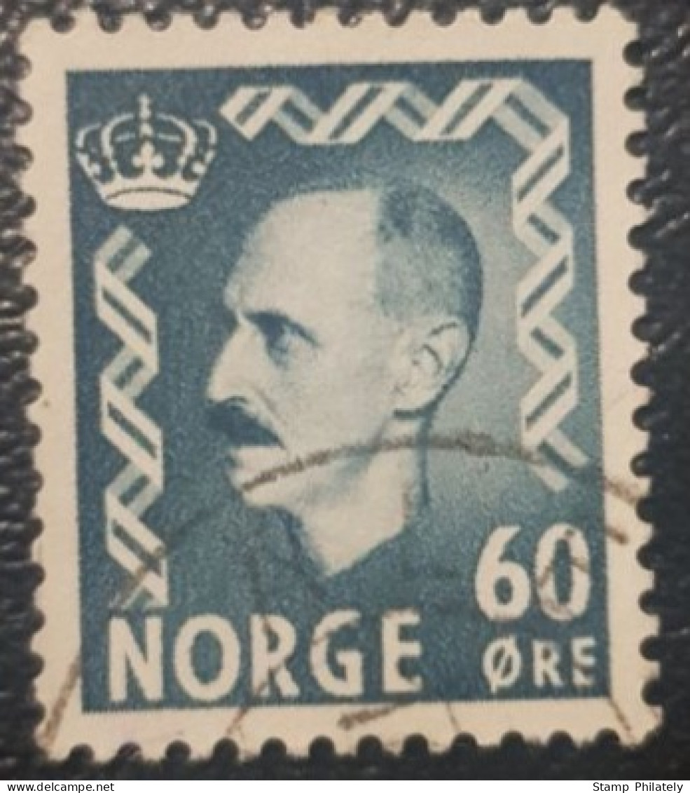 Norway King Haakon Used 60 Stamp - Used Stamps