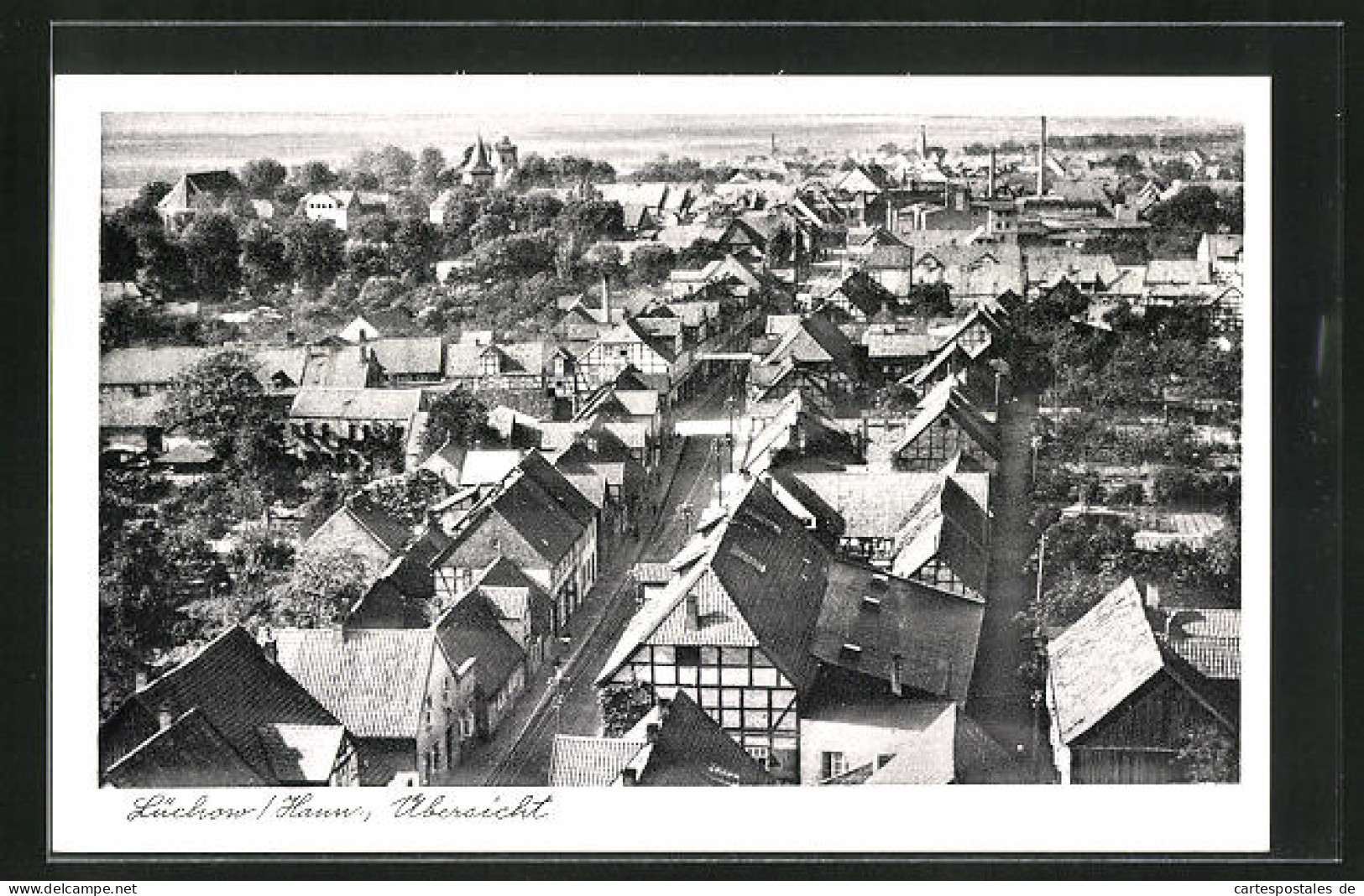 AK Lüchow /Hannover, Blick über Die Dächer Der Stadt  - Luechow