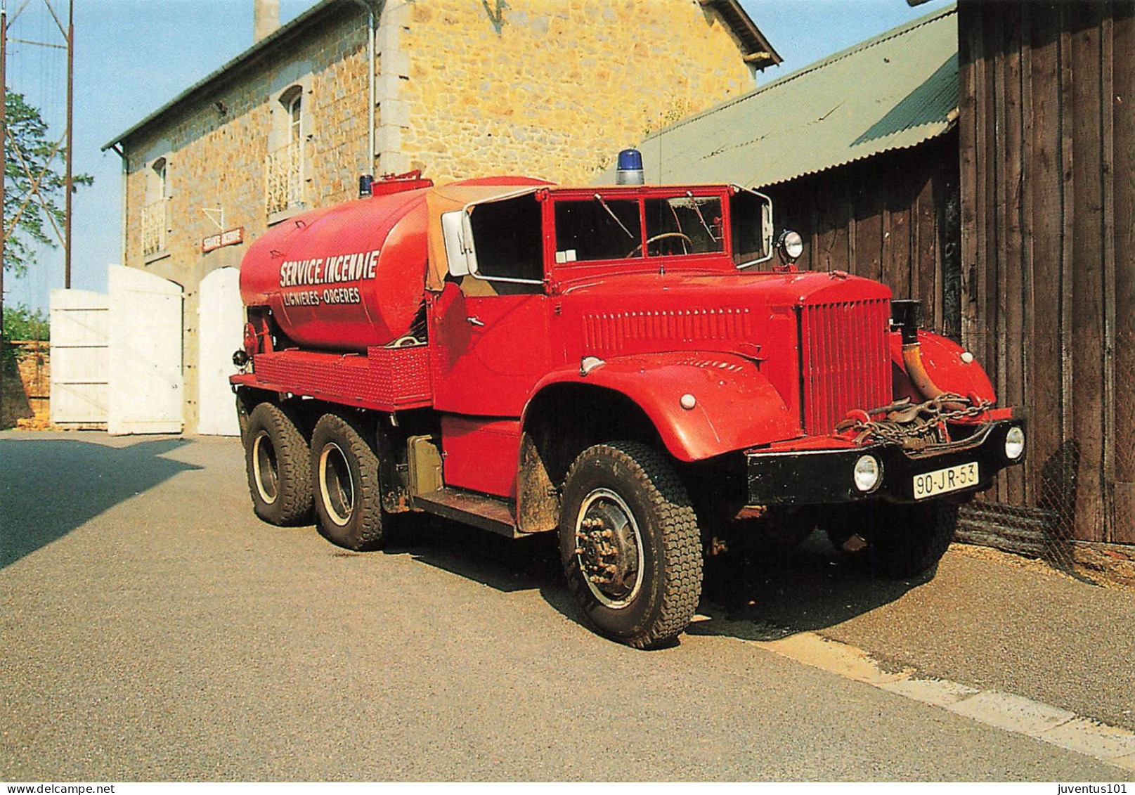 CPSM Pompiers-Camion Citerne Feux De Forêt Diamond-Lignières Orgéres-Alain Lesaux   L2723 - Feuerwehr