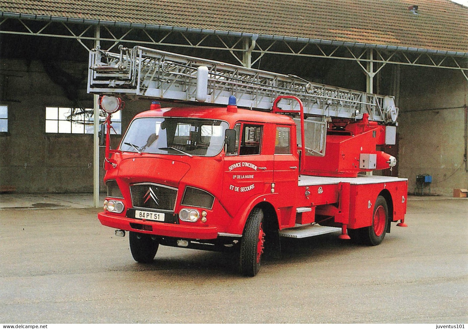 CPSM Pompiers-Echelle Pivotante Citroën-Vitry Le François-Bernard Gournay   L2723 - Feuerwehr