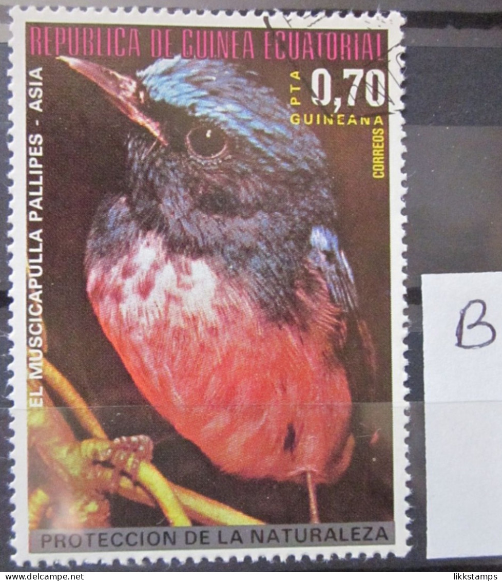EQUATORIAL GUINEA ~ 20th SEPTEMBER 1976 ~ BIRDS. ~ 'LOT B' ~  VFU #03249 - Äquatorial-Guinea
