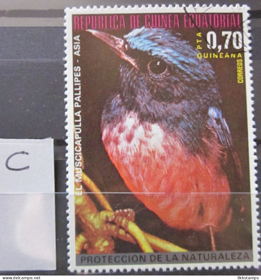 EQUATORIAL GUINEA ~ 20th SEPTEMBER 1976 ~ BIRDS. ~ 'LOT C' ~  VFU #03250 - Äquatorial-Guinea