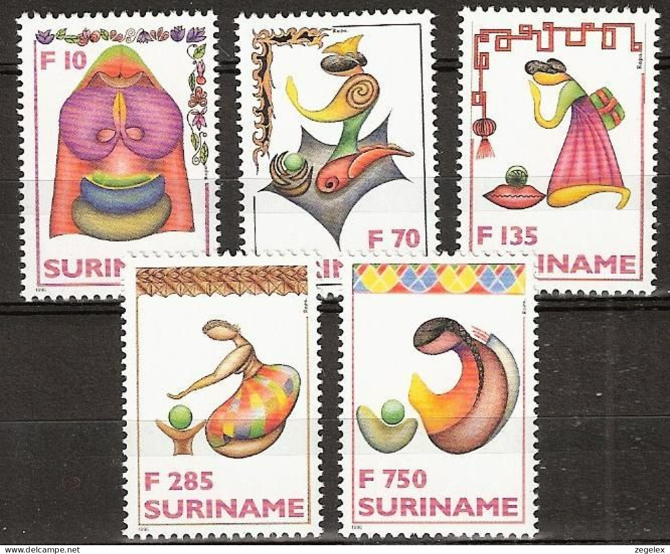 Suriname 1996 Kunst, Art MNH/**/Postfris  - Surinam