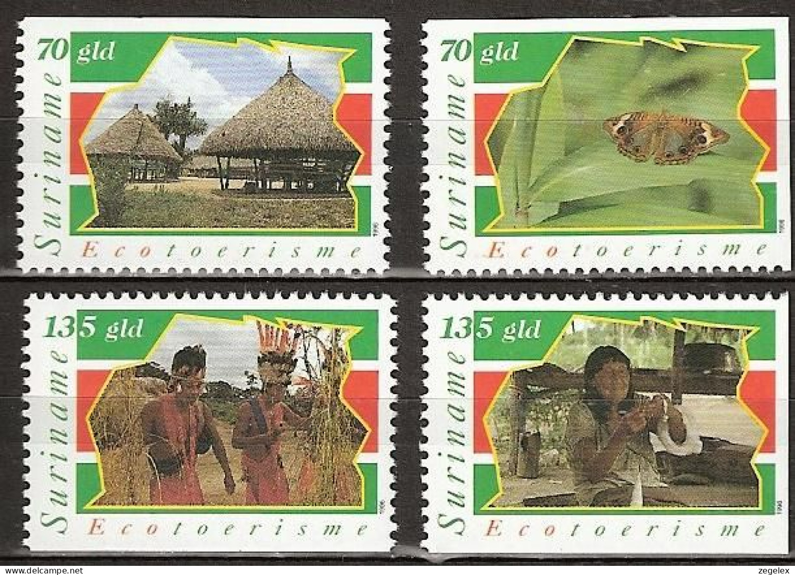 Suriname 1996 Vlinder, Eco Tourism - Butterfly  MNH/**/Postfris - Surinam