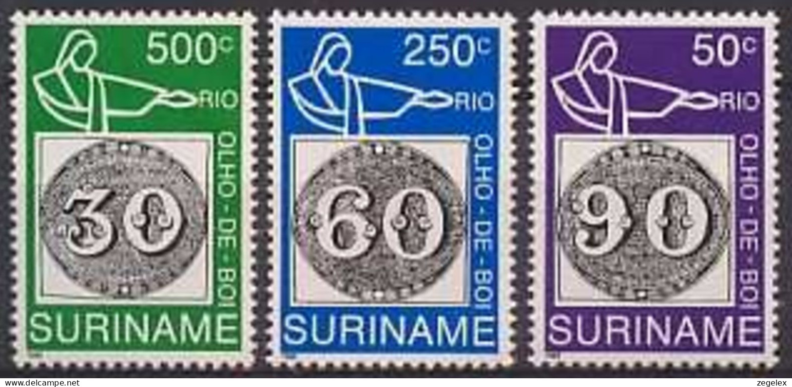Suriname 1993 Brasiliana Series ZBL 776-778 MNH**/postfris - Surinam