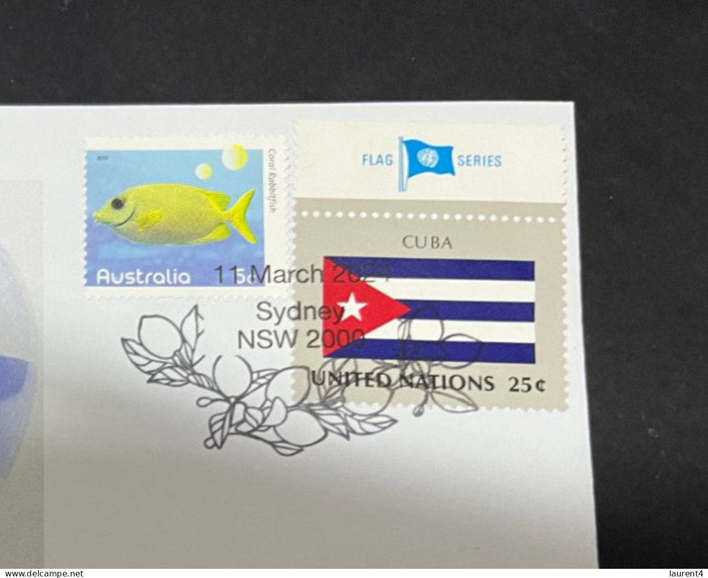 11-3-2024 (2 Y 43) COVID-19 4th Anniversary - Cuba - 10 March 2024 (with Cuba UN Flag Stamp) - Malattie