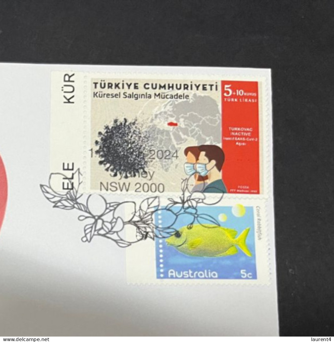 11-3-2024 (2 Y 43) COVID-19 4th Anniversary - Turkey (Türkiye) - 10 March 2024 (with Turkey COVID-19 Stamp) - Malattie