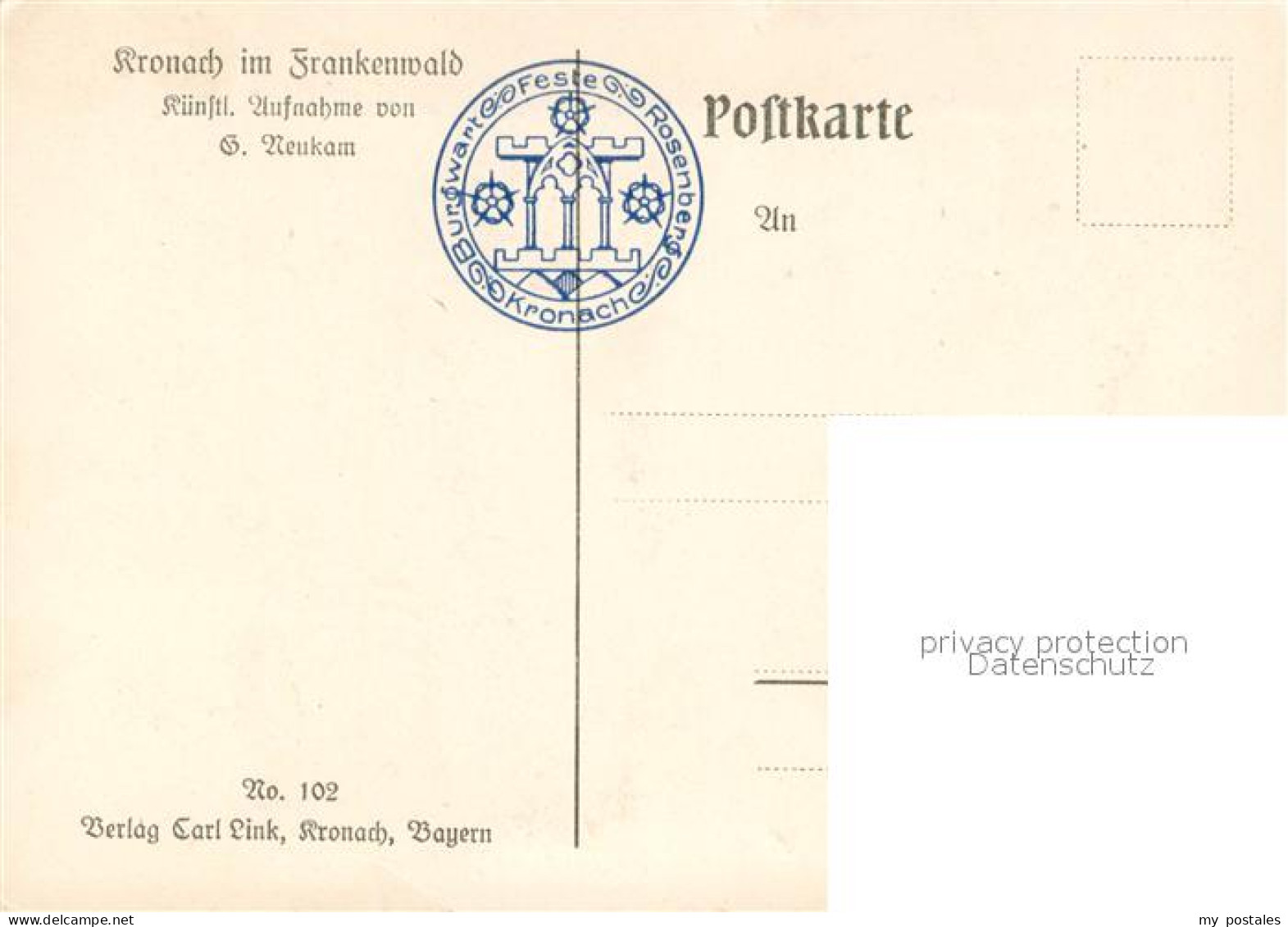 73687611 Kronach Oberfranken Feste Rosenberg Am Marienplatz Kronach Oberfranken - Kronach