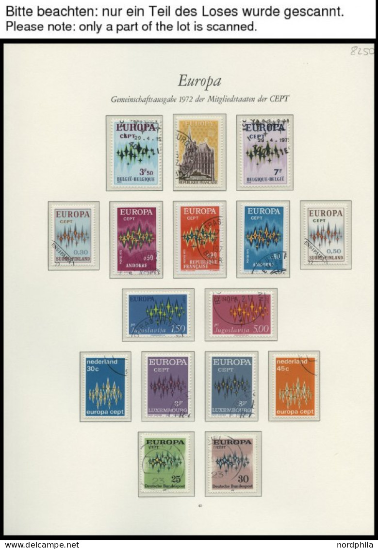 EUROPA UNION O, 1972, Sterne, Kompletter Jahrgang, Pracht, Mi. 136.30 - Collections