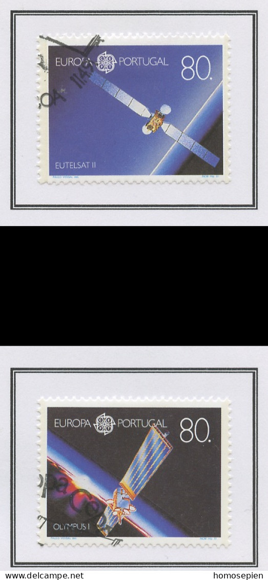 Portugal 1991 Y&T N°1840 à 1841 - Michel N°1862 à 1863 (o) - EUROPA - Gebruikt