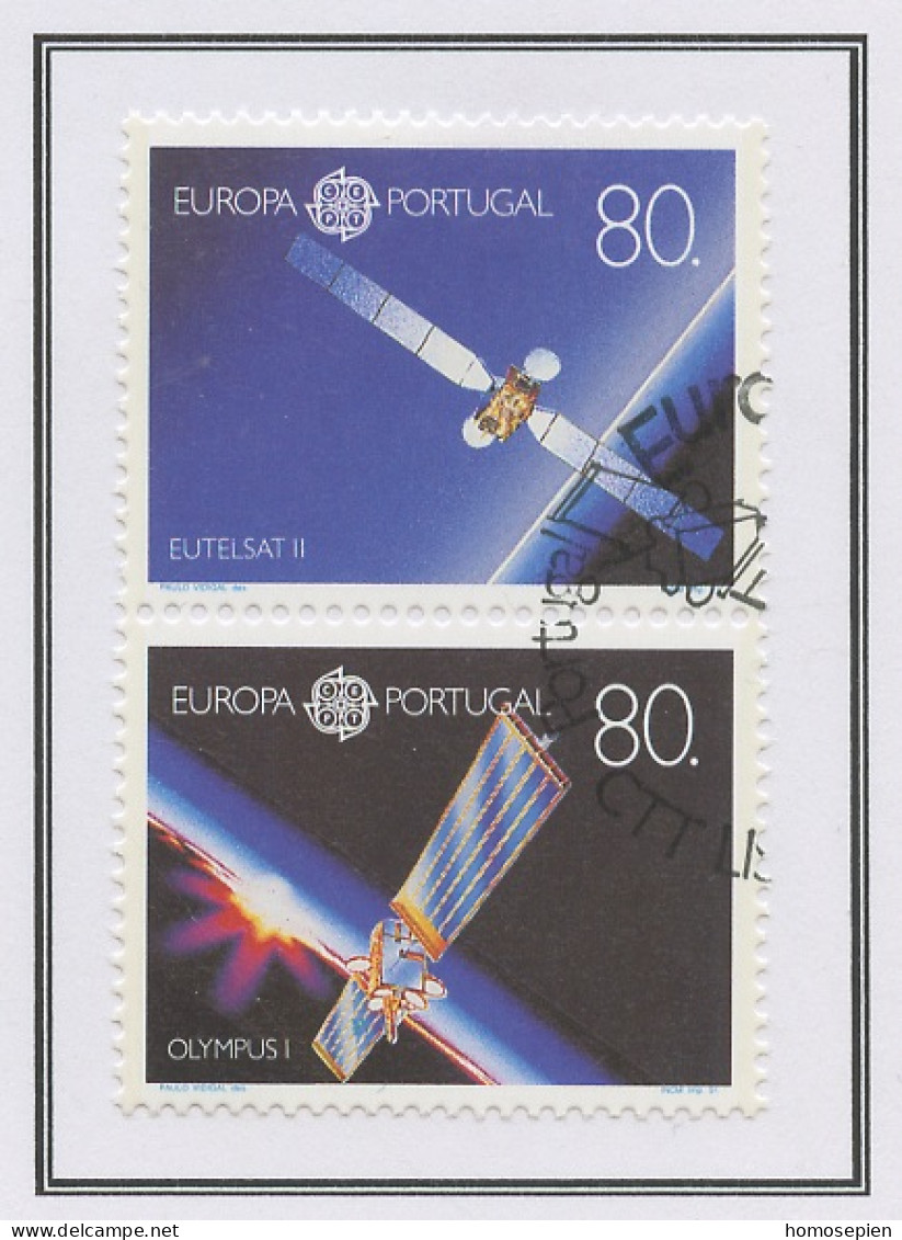 Portugal 1991 Y&T N°1840 à 1841 - Michel N°1862 à 1863 (o) - EUROPA - Se Tenant - Used Stamps