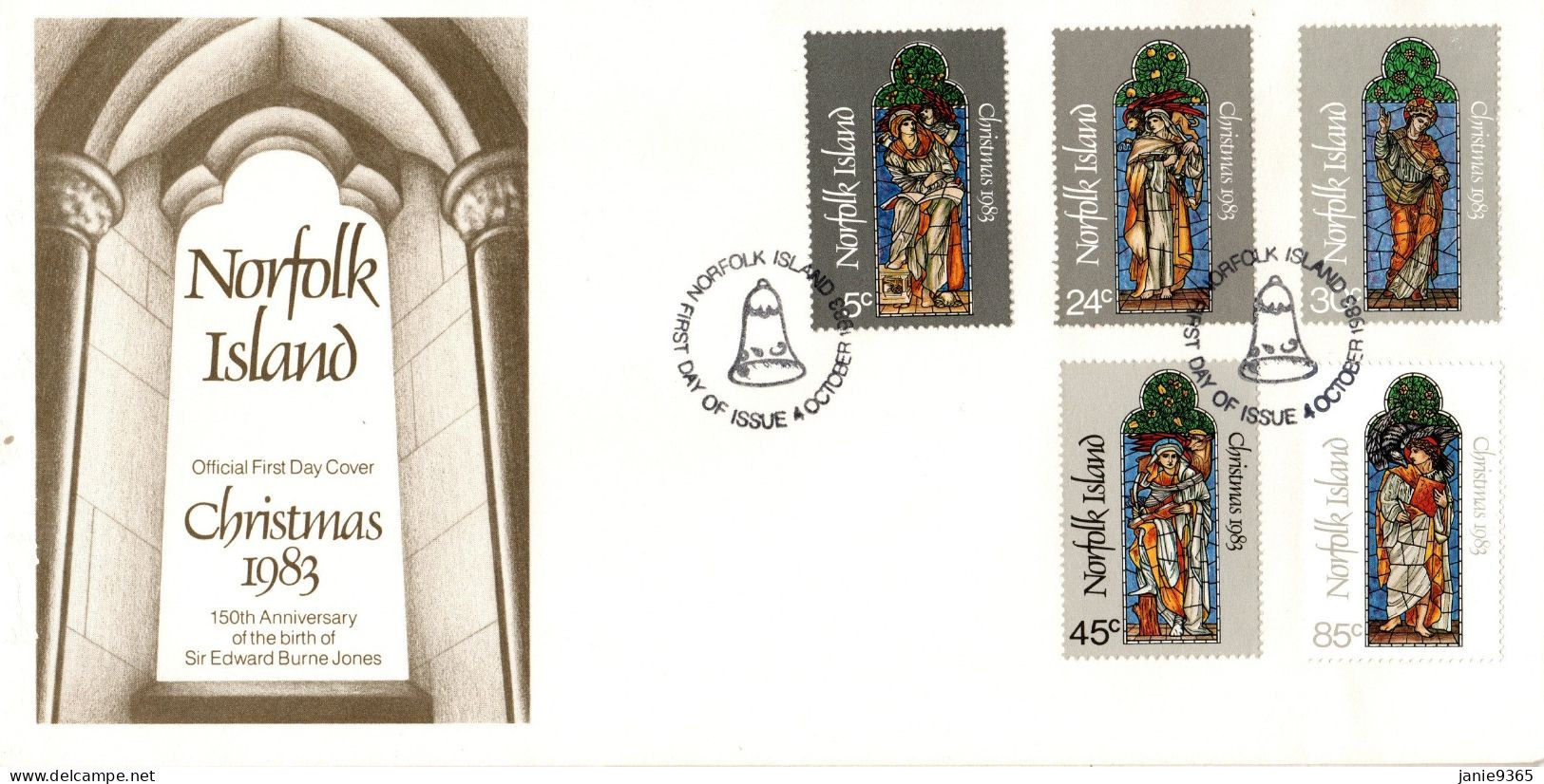 Norfolk Island 1983 Christmas FDC - Norfolkinsel