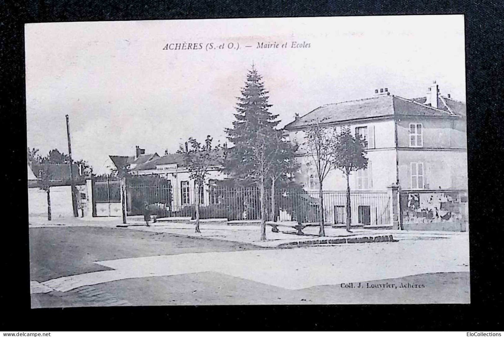 Cp, 78, Achères, Mairie Et écoles, écrite 1916, Ed. Lévy Fils & Cie - Acheres